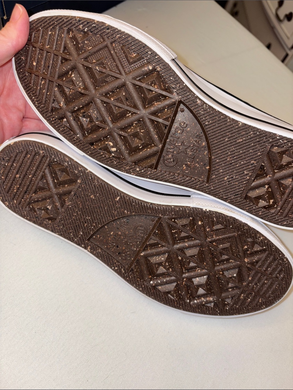 Converse Low Top Sneakers - Gold & Silver Glitter lace up Size 6.5 NWT - Picture 5 of 9